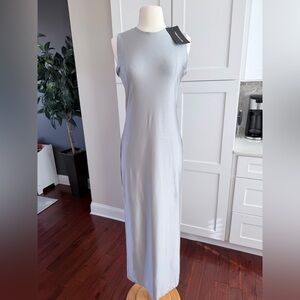 PrettyLittleThing Maternity Grey Disco Racer Midi Dress